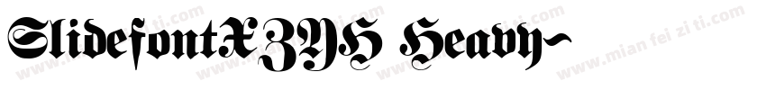 SlidefontXZYH Heavy字体转换